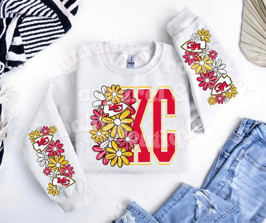 NFL Football Floral Adult