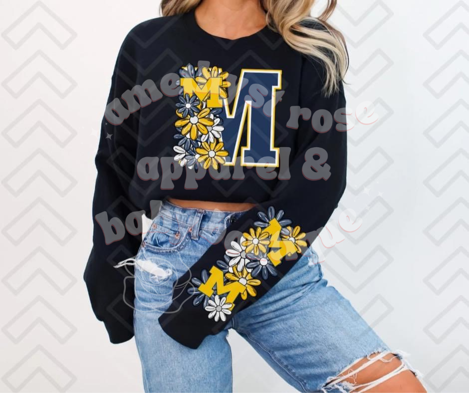 College Football Floral Toddler/Youth