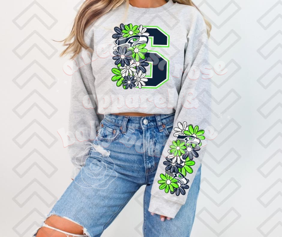 NFL Football Floral Adult