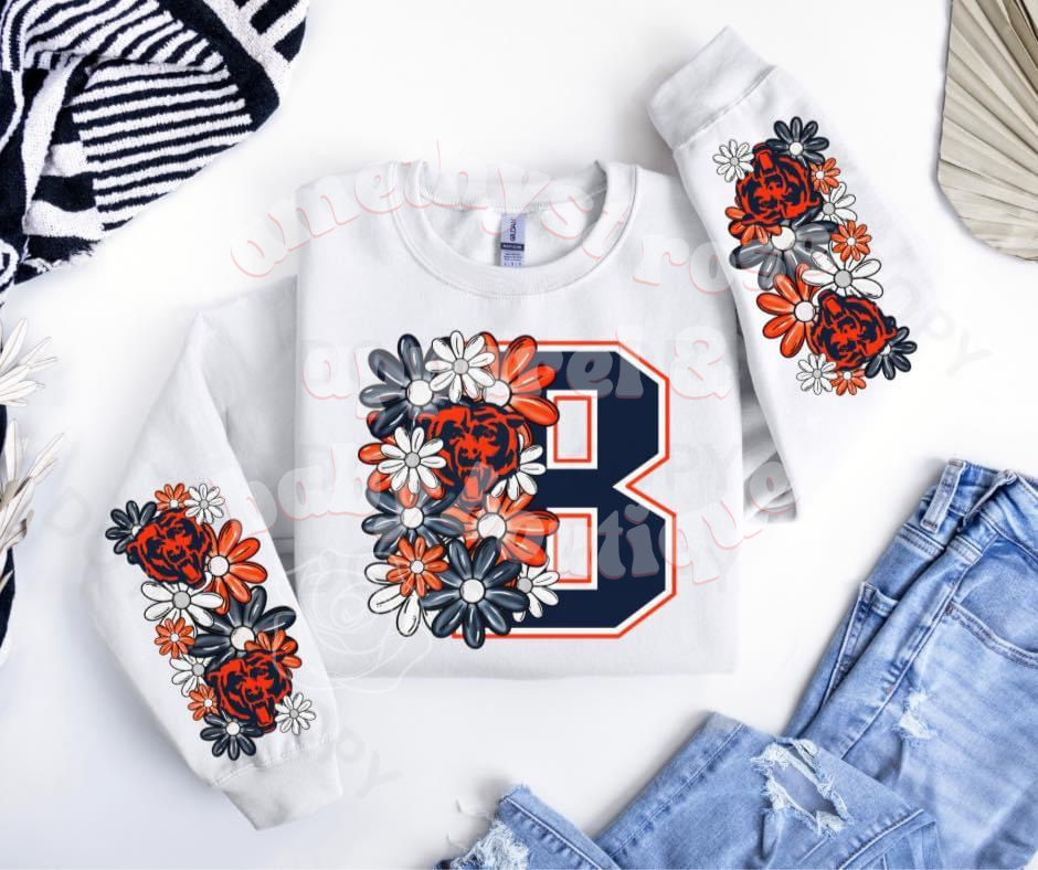 NFL Football Floral Adult