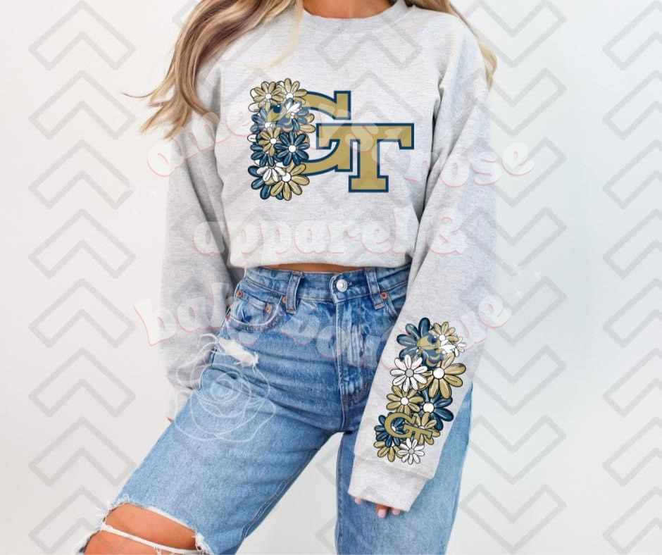 College Football Floral Adult
