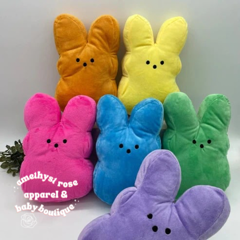 Plush Easter Peeps with Zipper 9.5” Tall